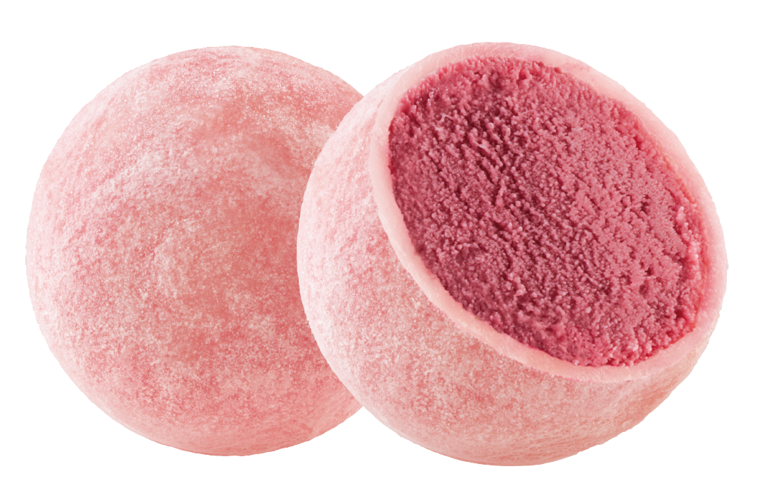 Raspberry Ice Cream Mochi